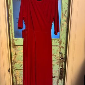 Igigi Vibrant Red Long Sleeve Dress